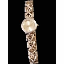 Women&#39;s vintage gold and rhinestone heart style watch - $43.56