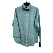Tommy Hilfiger Boys Blue Checked Long Sleeve Dress Shirt Size 20 New - $14.50