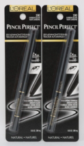 L'Oreal Pencil Perfect Eyeliner Self Advancing 190 Carbon Black New 2-Pack - $17.70