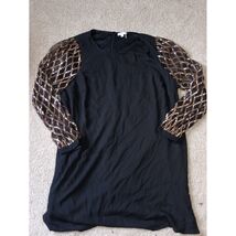 Chicsoul women's dress sparkly black gold 3x - $12.60