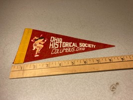 Vintage Ohio Historical Society Columbus Ohio Pennant - £9.07 GBP