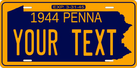 Pennsylvania 1944 License Plate Personalized Custom Car Bike Motorcycle Moped - £8.21 GBP+