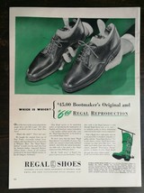 Vintage 1942 Regal Men&#39;s Shoes Full Page Original Ad 721 - $6.64