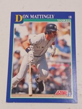 Don Mattingly New York Yankees 1991 Score Card #23 - £0.76 GBP
