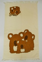 Koala Bear Towel Printed Cotton Cute Aussie Animal Ivory Brown 24X39&quot; - £26.24 GBP
