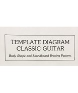 Template Diagram Classic Guitar DIY Carpenter Woodworkers Makers - £23.88 GBP