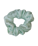 100% Mulberry Silk Scrunchie Mint Green Floral Ponytail Holder for Women... - $187.34 MXN