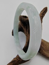 60.90mm Icy Light Green Burma Jadeite Jade Bangle Bracelet # 37 gram # 185 carat - £775.13 GBP