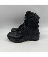Nortiv 8 Trooper Lace Up Zip Side Combat Boots Men&#39;s Black Tactical Size 7 - £35.03 GBP