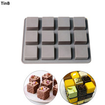 12 Hole Square Mini Silicone Brownie Mold for Oven Silicone Chocolate Molds - £15.10 GBP