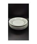 Vintage Saucer Plate Harmony Fukagawa Pattern 4504 Gray Scrolls Replacements 4PC