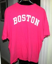 HOT PINK Smooth KNIT Cotton TEE SHIRT Size XXL Gildan - $5.00