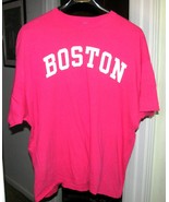 HOT PINK Smooth KNIT Cotton TEE SHIRT Size XXL Gildan - $91.94 MXN