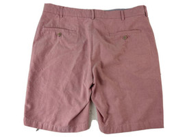 Jos A Bank 1905 Mens Shorts Size 36 Oxford Pink Flat Front Bermuda - $12.18