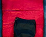 EDDIE BAUER Rectangle One Person Sleeping Bag 33&quot; x 80&quot;- Red and Black - $52.20