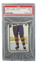 Dave Andreychuk 1984 O-Pee-Chee Autocollant #210 Carte Rookie PSA / DNA Mint 9 - £38.94 GBP