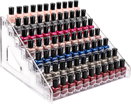 Nail Polish Organizer Acrylic Display Rack for Nail Polish Holder Sungla... - $21.99