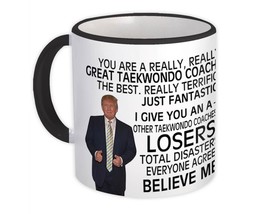 Gift for Taekwondo Coach : Gift Mug Donald Trump Great Taekwondo Coach F... - £12.56 GBP