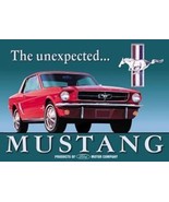 Classic FORD Mustang The unexpected Ad Tin Sign Reproduction NEW UNUSED - £4.69 GBP