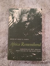 Africa Remembered Paperback 1967 Edited By Philip D Curtin West African Slaves - £15.00 GBP