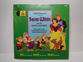 1966 Walt Disney record and book Story of Snow White and the seven dwarfs #310 - £4.38 GBP