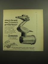 1960 Schrafft&#39;s Ice Cream Ad - Where in world does Schrafft&#39;s get those ... - $14.99