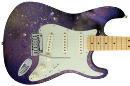 Guitar Skin Axe Wrap Re-skin Music Vinyl Painted Feathers and Frill 987 - $45.49