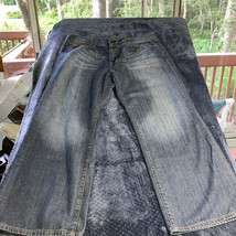 Seven 7 Jeans Mens 38x30 Relaxed Fit Medium Blue Denim Cotton SM72, Deni... - $19.79