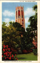 The Singing Tower From One Of The Paths In The Sanctuary, Florida Vtg Postcard - £4.30 GBP