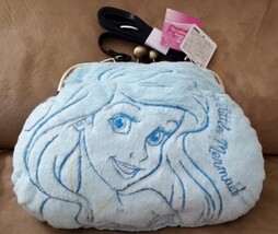 DISNEY BLUE ARIEL CLASP PURSE Little Mermaid Brand New 12&quot; JAPAN IMPORT ... - $951.63 MXN