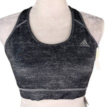 Adidas Sports Bra Large Heather Gray Medium Support New - $24.74