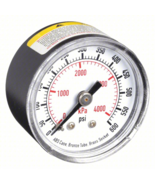 Pressure Gauge 0 to 600 PSI 1 1/2 in Dial 1/8&quot; MNPT Brass Bronze Back AB... - $12.32 CAD