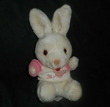Vintage 1984 Swib Baby Bunny Rabbit It&#39;s A Girl Shirt Stuffed Animal Plush Toy - £18.78 GBP