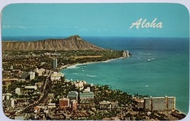 Aloha. Waikiki and Diamond Head vintage Postcard - £2.31 GBP