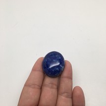 16.8Grams Natural Oval Shape Lapis Lazuli Cabochon Flat Bottom @Afghanistan,C400 - £5.38 GBP