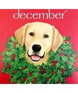 Labrador Christmas Wreath December Dog Days Poster Calendar 14 x 11&quot; DWD... - $42.03 CAD