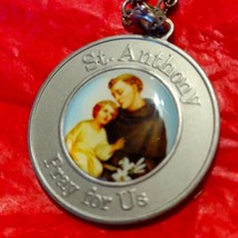 Vintage St Anthony necklace~pray for us - £20.22 GBP