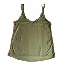 BP Double V Neck Cami Tank Top Pea Green XXS Jr New - £13.80 GBP