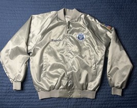 Vintage Auburn USAF AETC Band Of The West Satin Jacket Men’s Large Silve... - $30.00