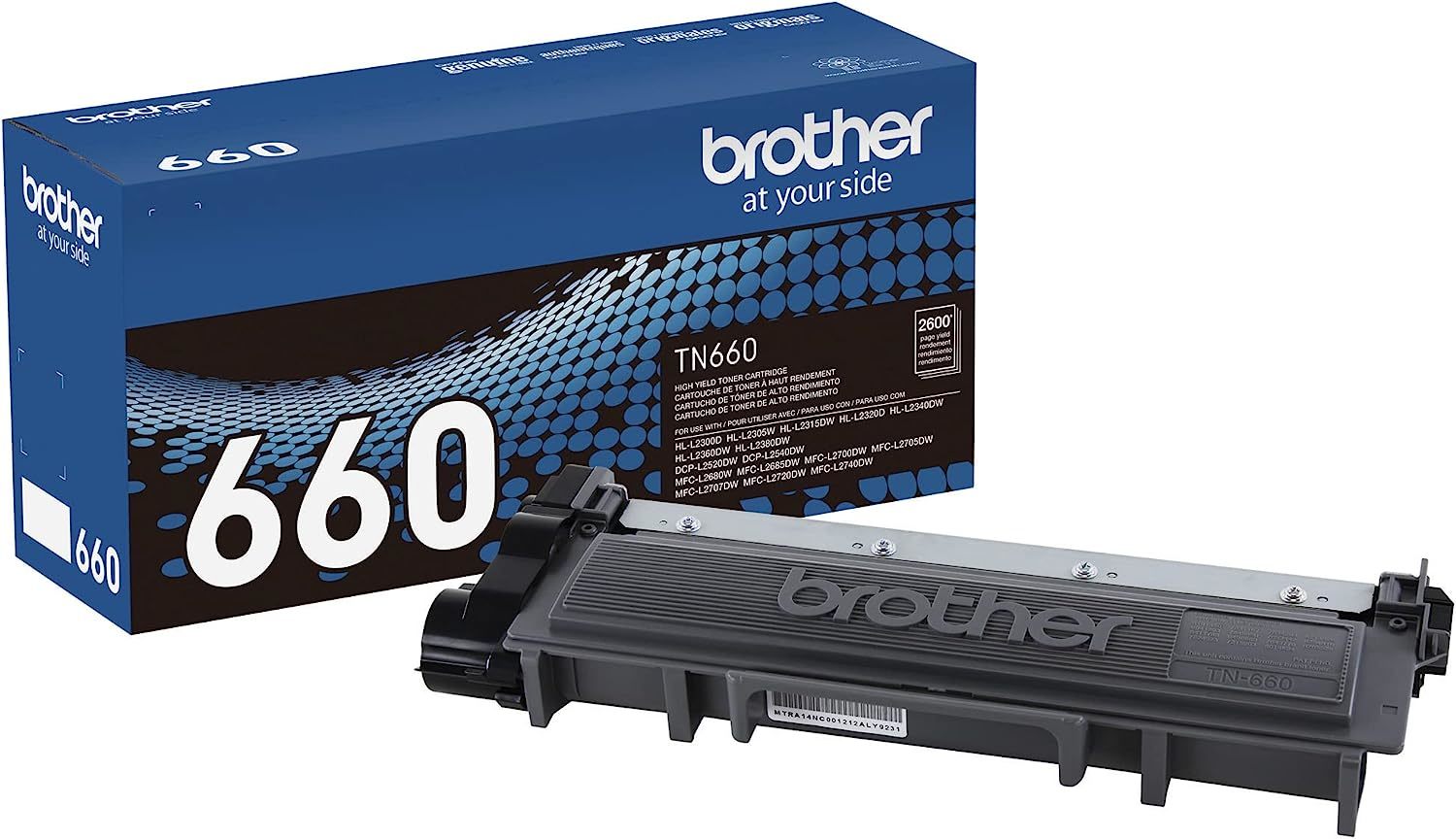 Primary image for Black Replacement Brother Genuine High Yield Toner Cartridge, Tn660,, 600 Pages.