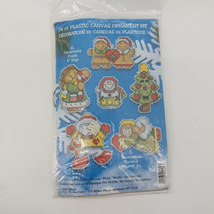 Design Works Plastic Canvas 6 Ornament Kit Opened Package 14 Ct Snowman ... - $12.20