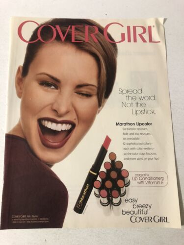 1997 Cover Girl Niki Taylor Vintage Print Ad Advertisement pa17 - $7.91