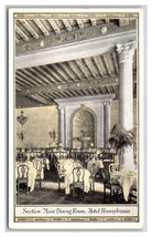 Main Dining Room Hotel Pennsylvania New York City NYC NY UNP WB Postcard R27 - £2.68 GBP