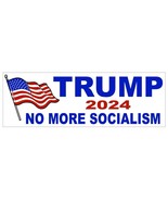 Trump Bumper Sticker 2024 No More Socialism D7291 - £1.55 GBP+