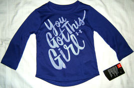 Under Armour Baby Girl LS T-Shirt Top You Got This Girl Purple 12M 18M - $8.99
