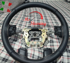 Fits Suzuki Grand Vitara 07-13 Half Perforated Leather Steering Wheel Cover, Dif - £39.17 GBP