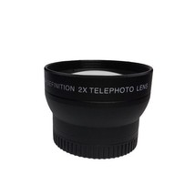 2.0x Professional HD 2x Tele Telephoto Lens for 52mm thread - $21.48