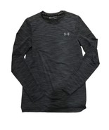 Under Armour T shirt Mens Small Black Fitted Long Sleeve Tee Heat Gear A... - $17.81