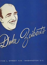 Duke Zeiberts Restaurant Menu L Street Washington DC 1960&#39;s - £69.63 GBP