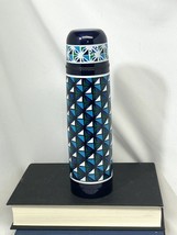 NWOT - TORY BURCH Neumann Marcus Target Vacuum Sealed Flask Thermos Blue - £13.99 GBP